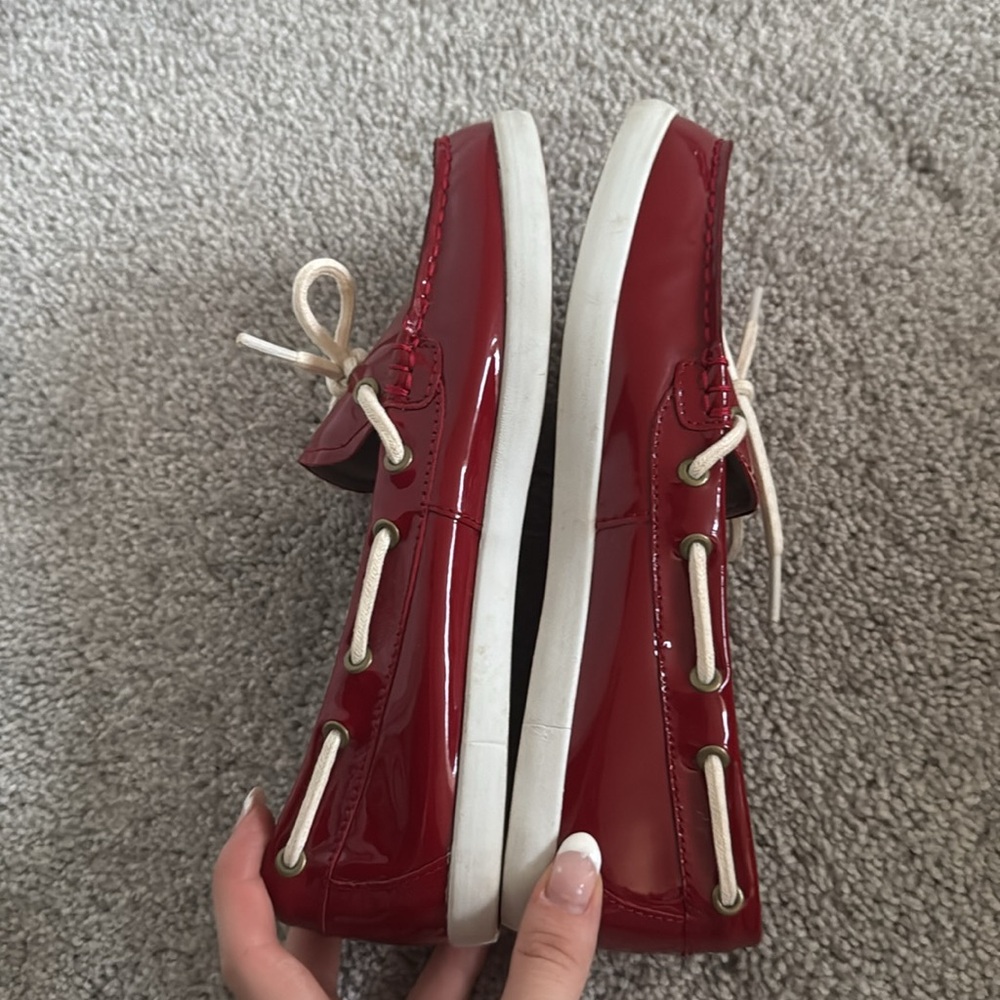 Cole Haan Women's Patent Leather Loafer Shoes, Red - Size 7 - Picture 8 of 8